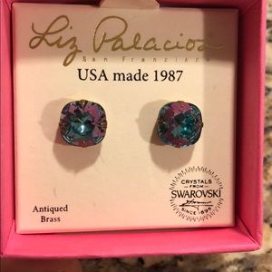 Blue Sparkly Studs